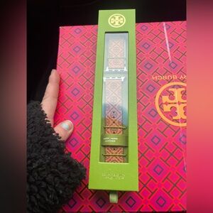 Tory Burch Luggage Leather Apple Watch Band